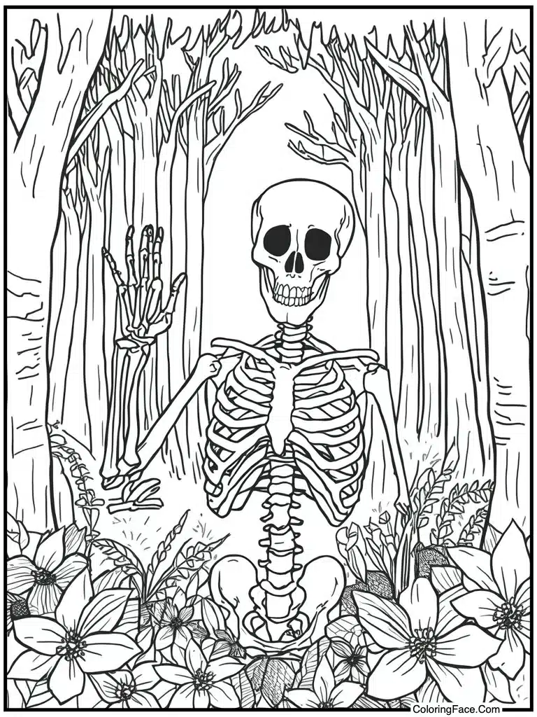 Waving hello friendly