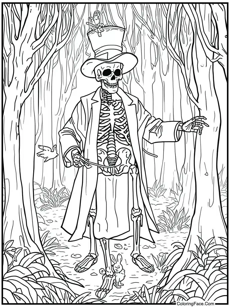 Magician pulling rabbit