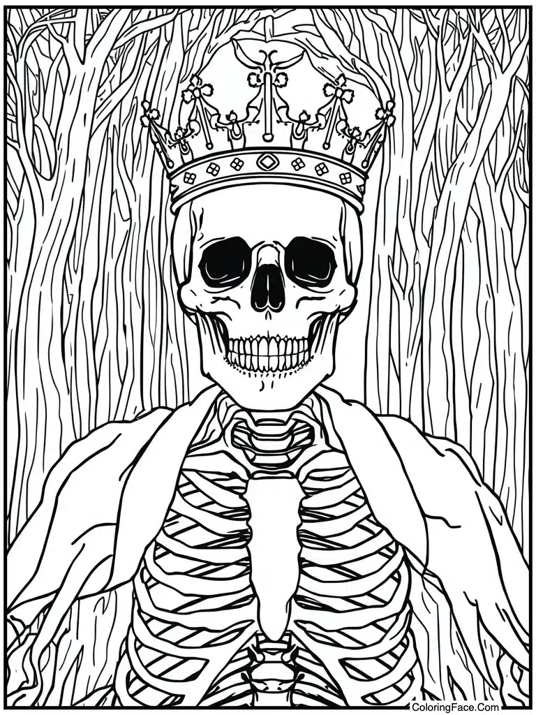 Skeleton Coloring Pages