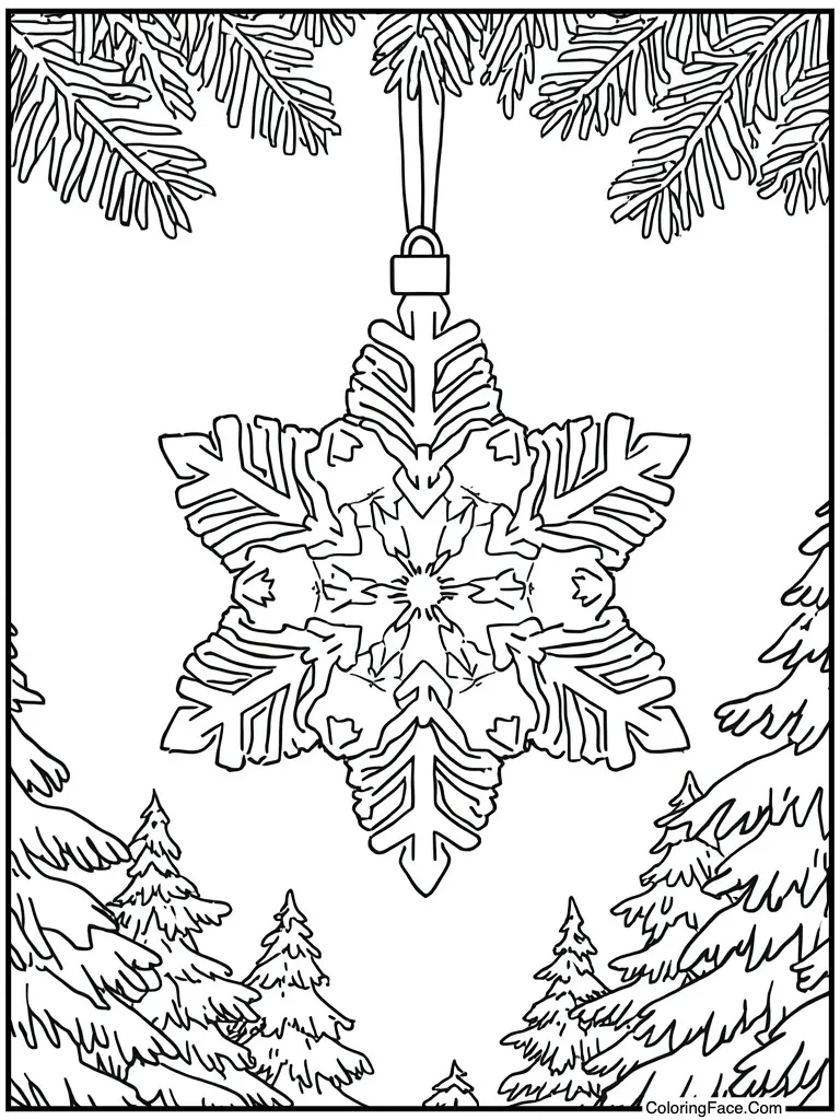 Hanging ornament on tree