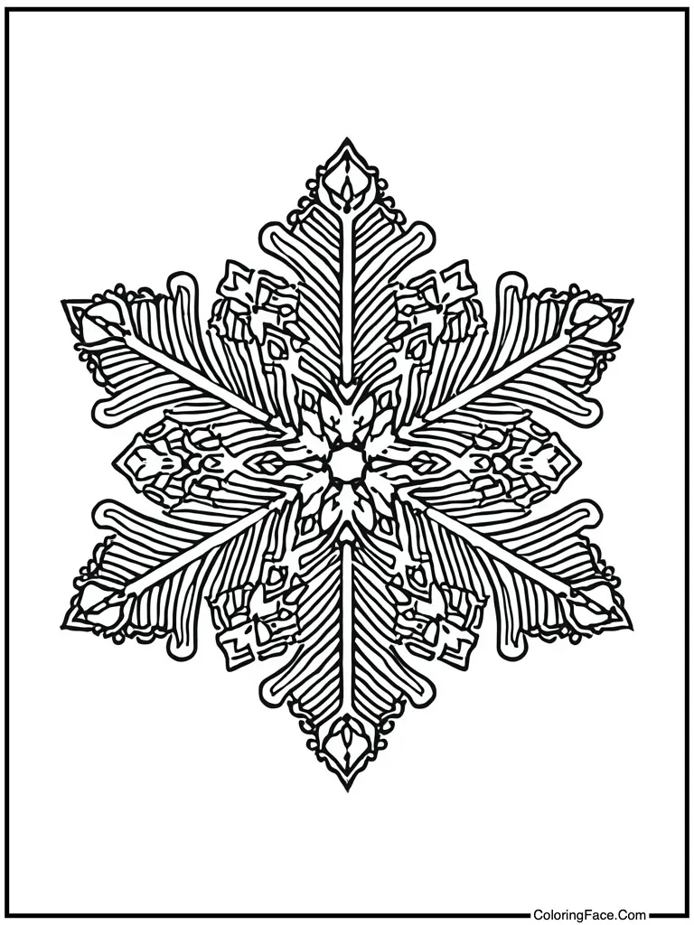 Zentangle ice doodle style