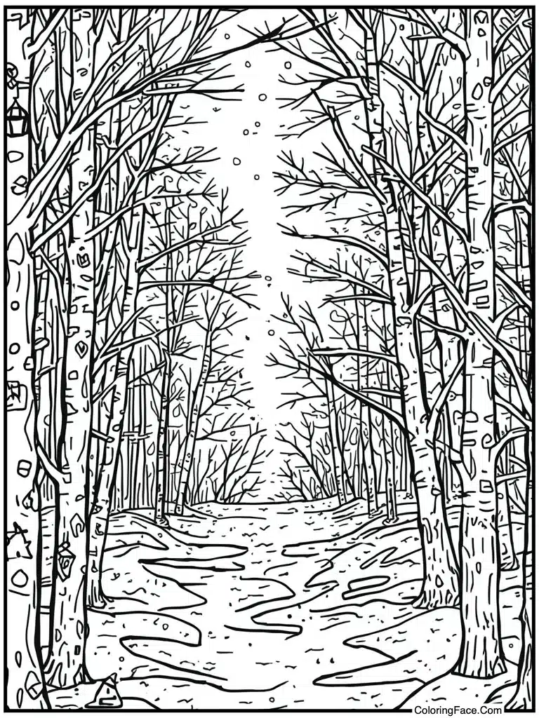 Abstract frozen art piece