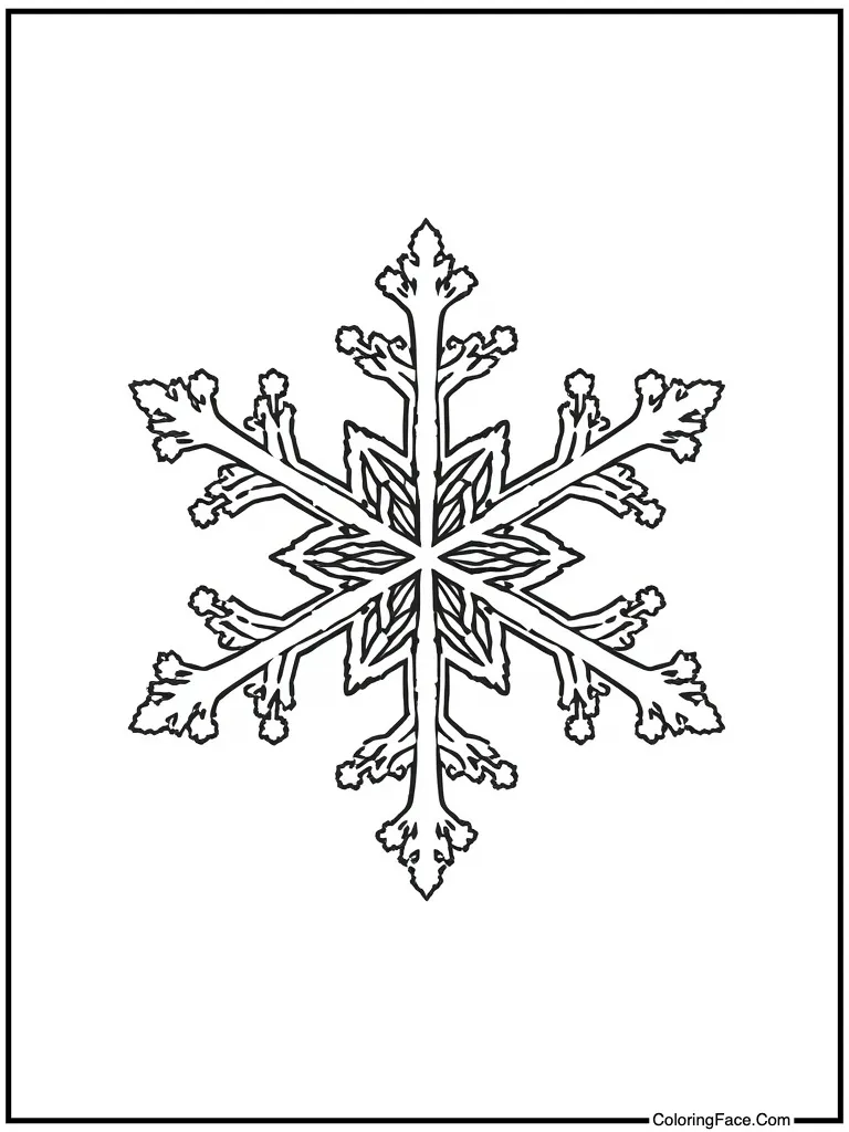 Tiny frozen water star