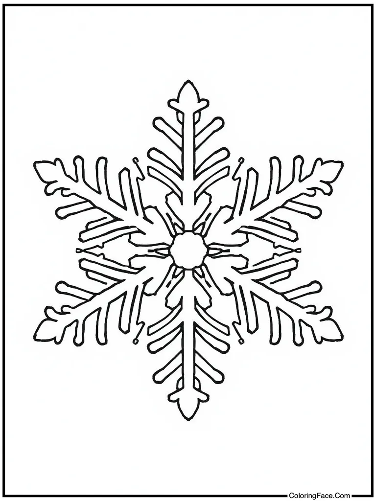 Soft rounded snow shape