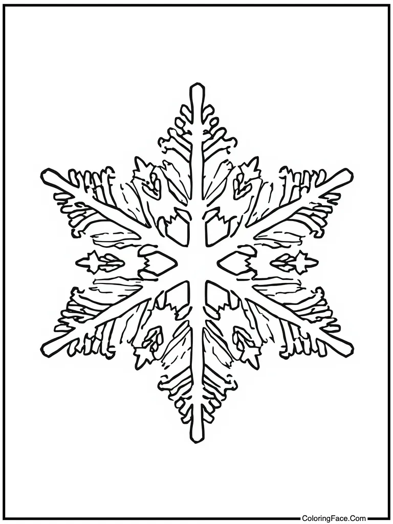 Frozen water molecule art