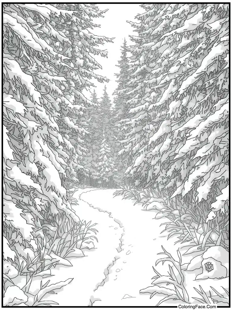 Drift of white powder