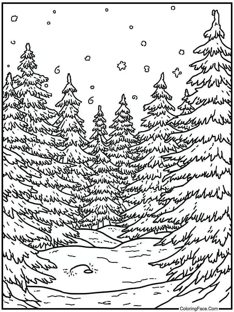 Cold winter breeze blowing