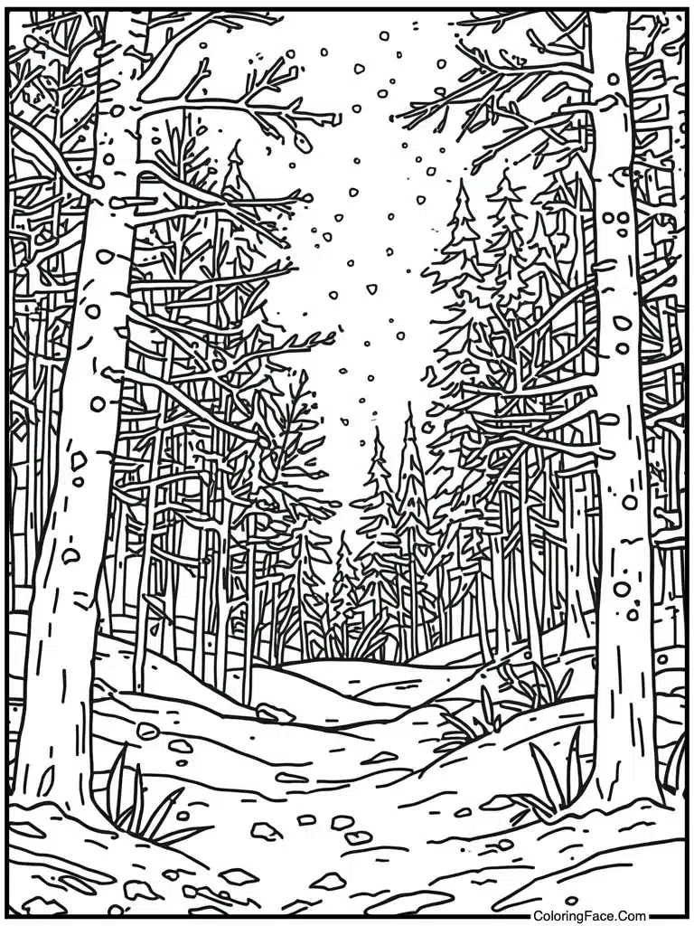 January winter season view