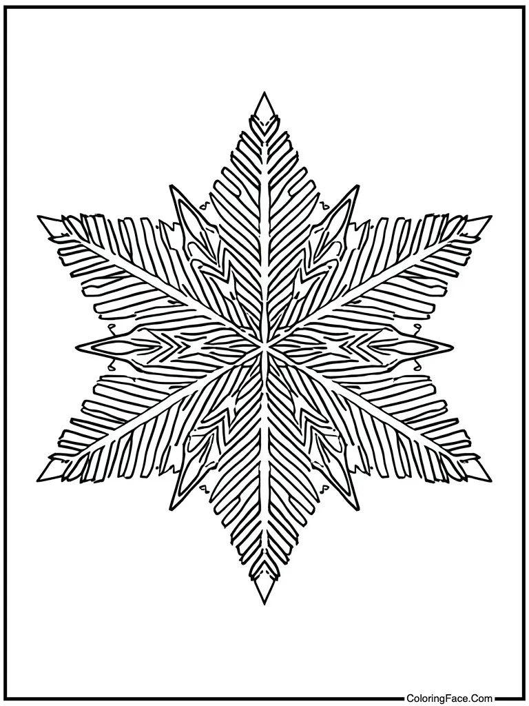 Blue frozen star pattern