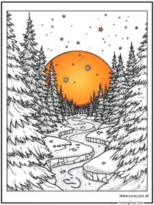 Snowflake Coloring Pages