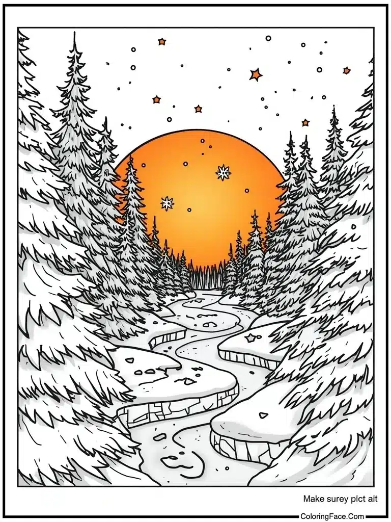 Snowflake Coloring Pages