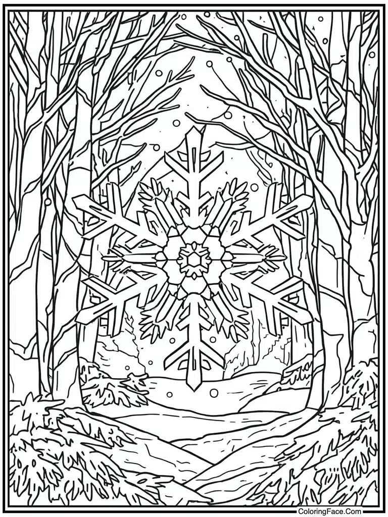 Stained glass ice window