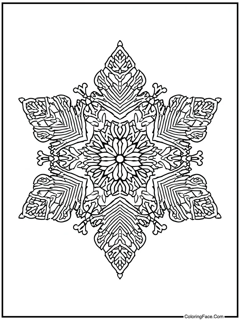 Crochet pattern ice star