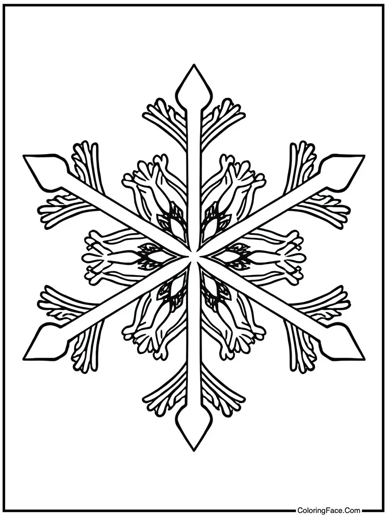 Candy cane ice shape