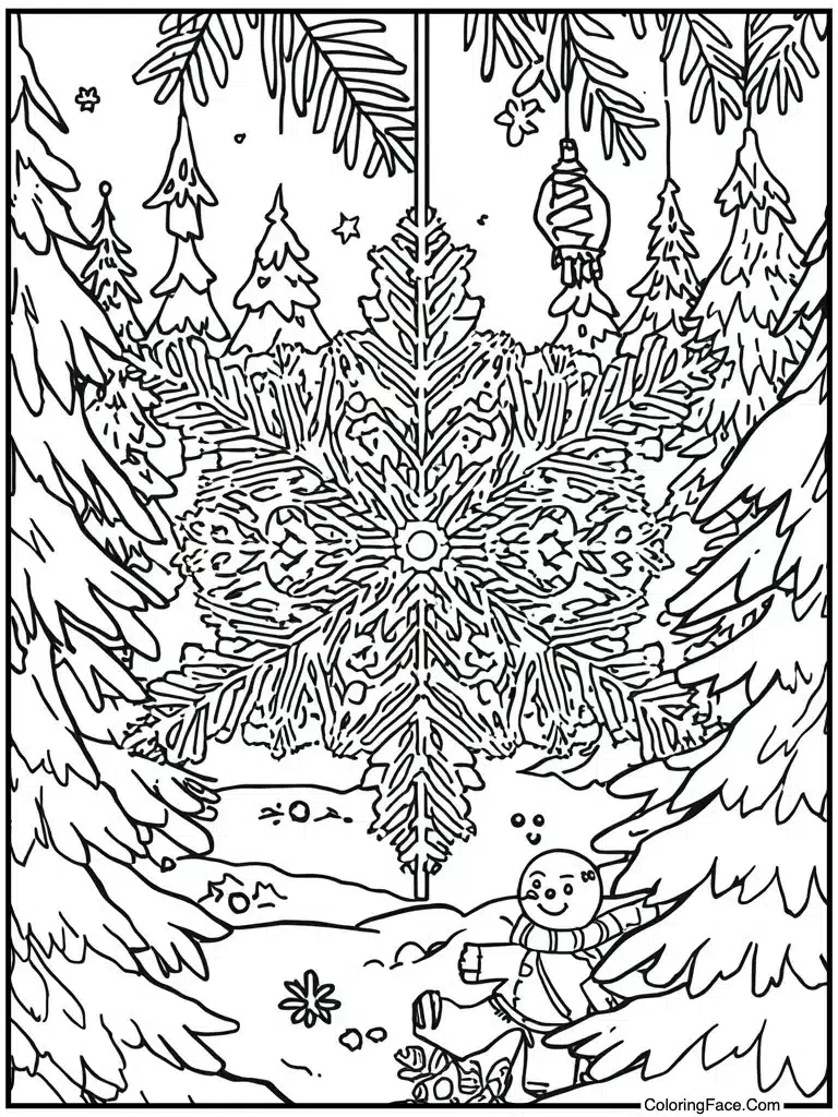 Gingerbread man and ice