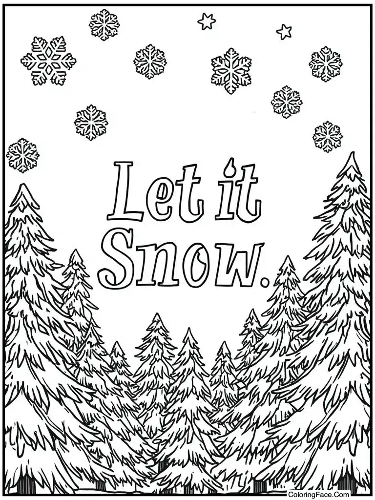 Let it snow text