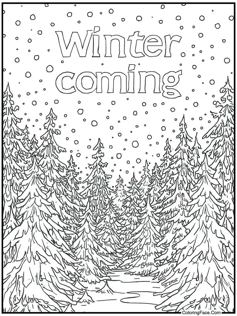 Winter is coming text