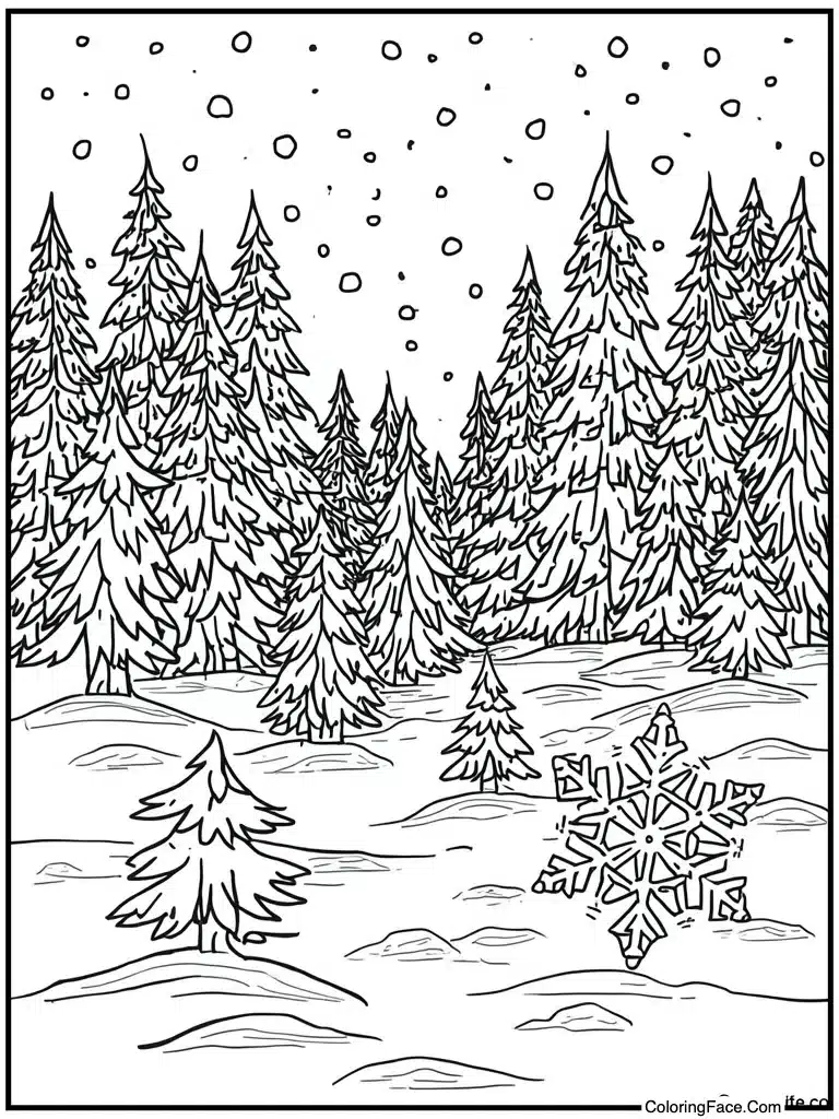 Baby first winter day