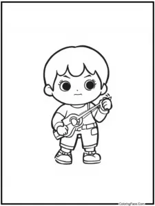 Solo Leveling Coloring Pages