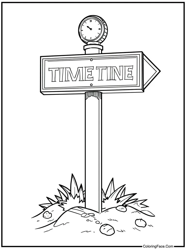 Time travel sign post