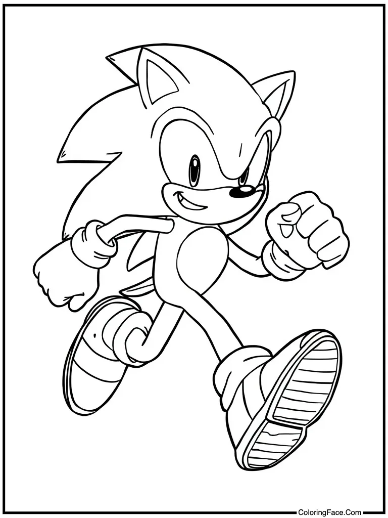 Blue hero running fast