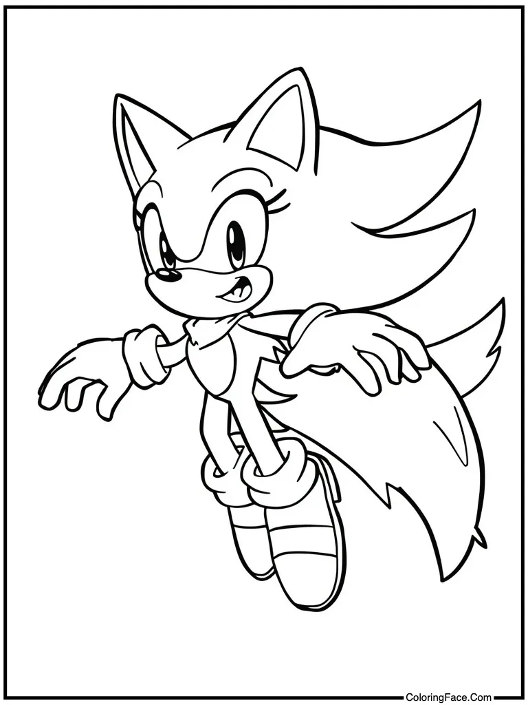 Two-tailed fox flying high