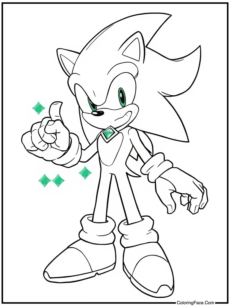 All seven emeralds shining