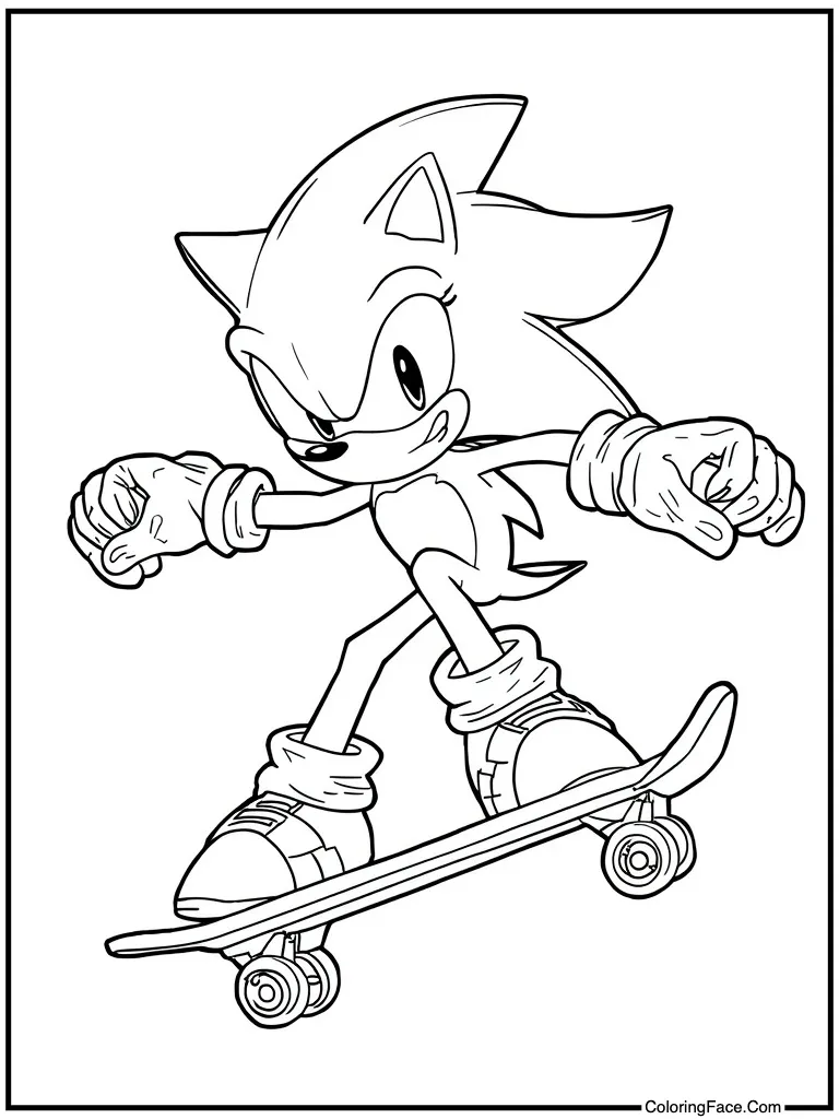 Black rival skating fast