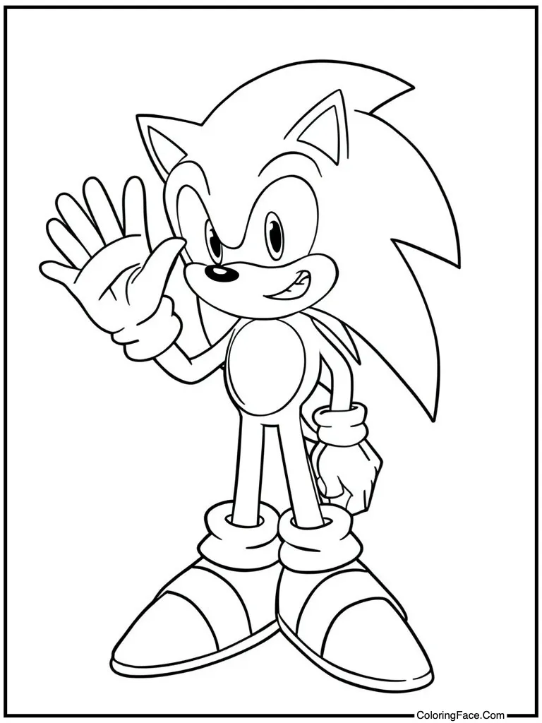 Sonic Coloring Pages