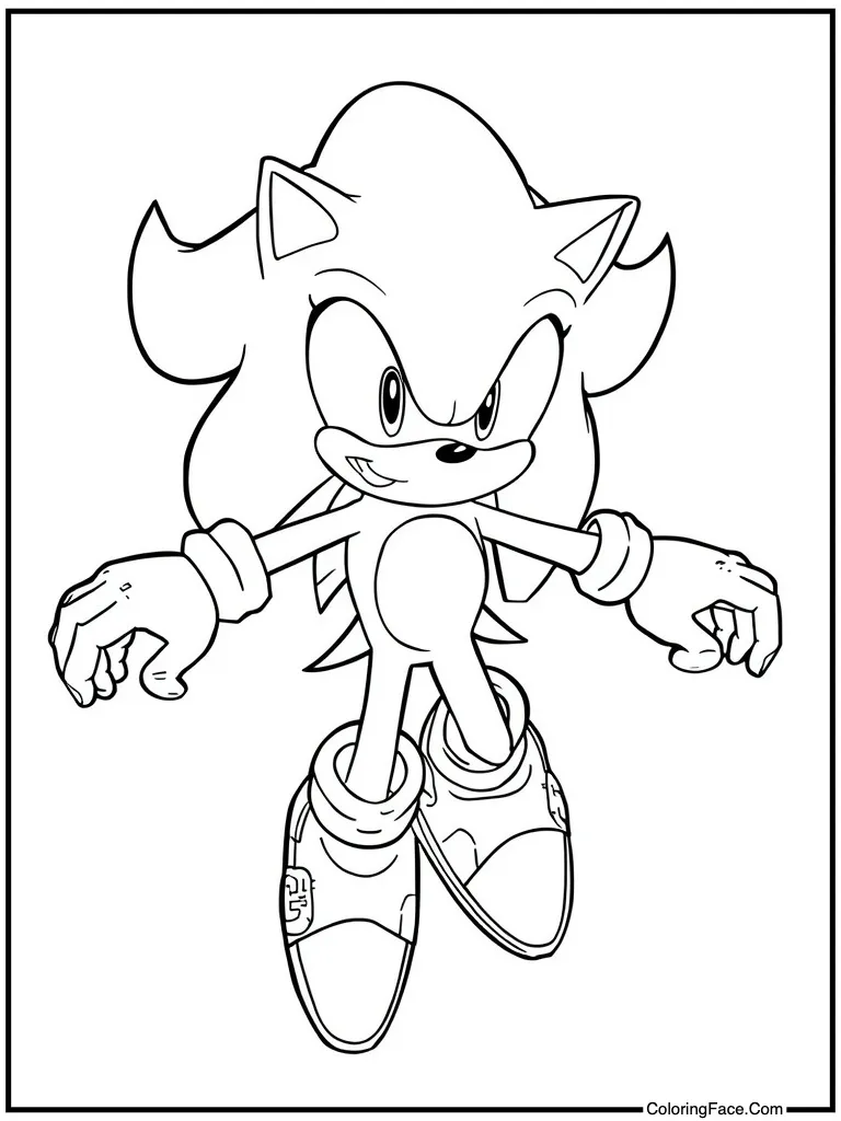 Future white hedgehog floating