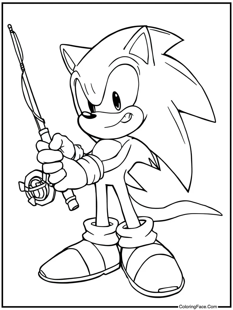 Big cat fishing happily