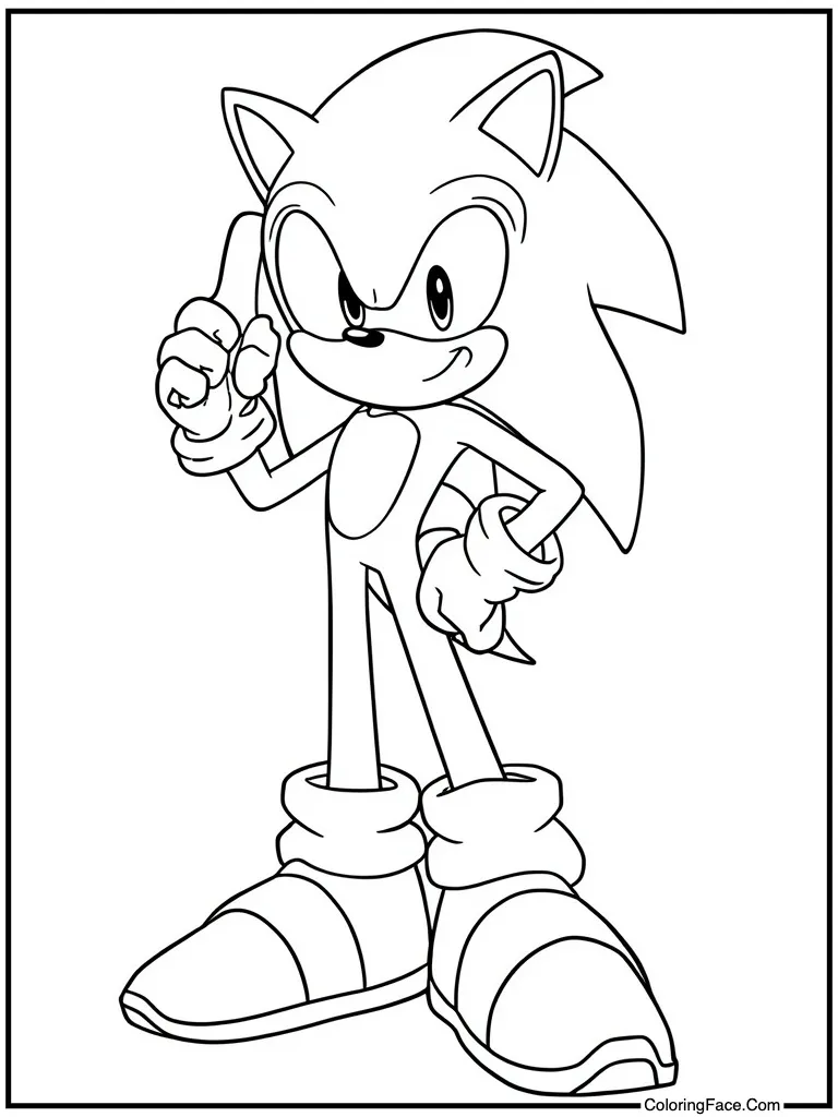 Modern tall hero posing