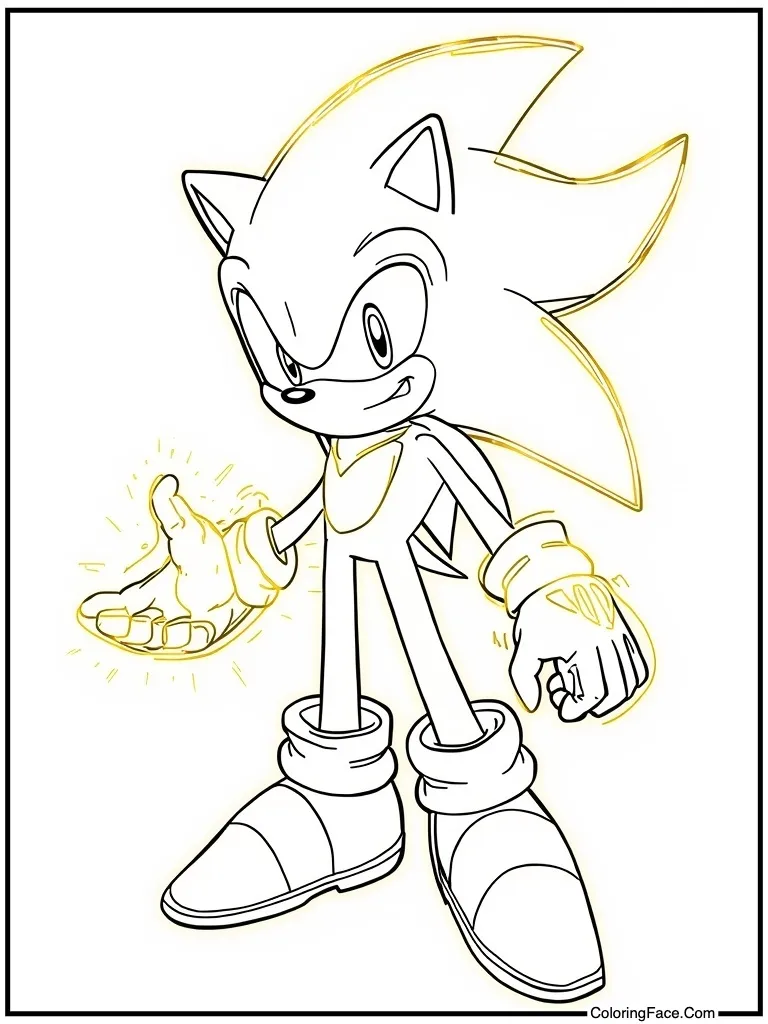 Glowing golden super form