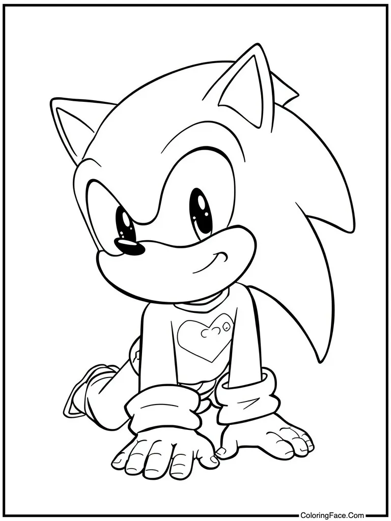 Cute baby hero crawling