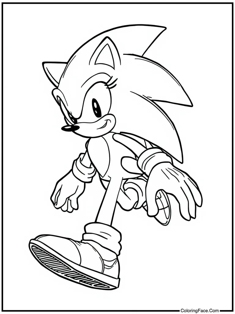 Blue blur leaving trail