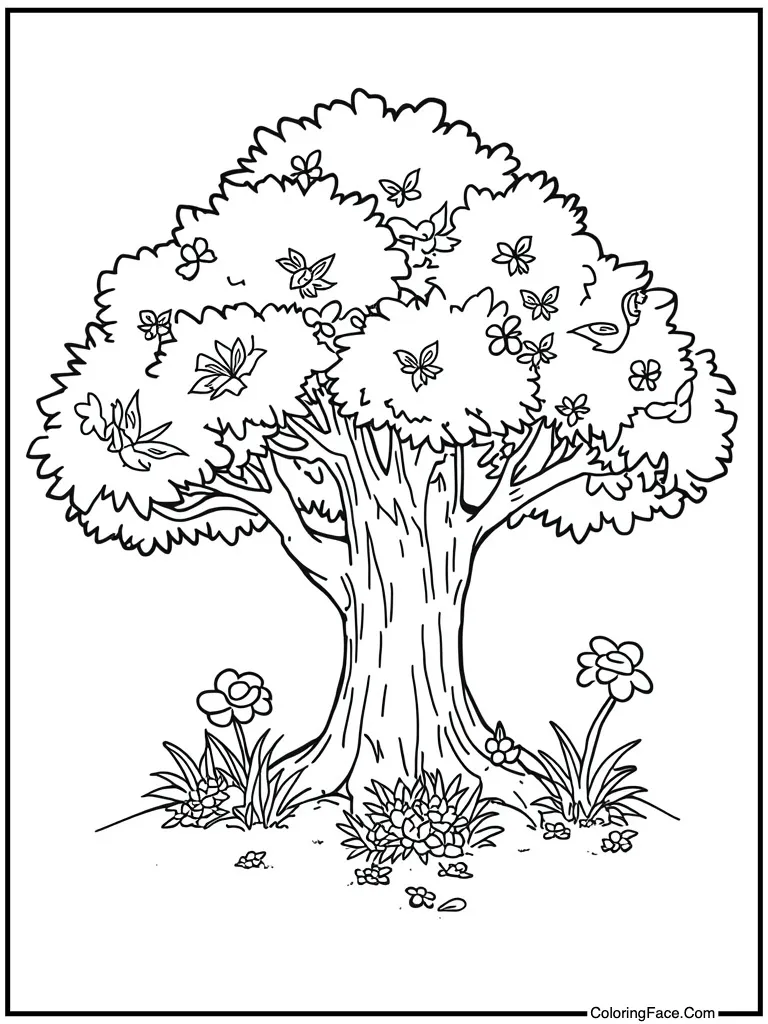 Relaxing under a tree