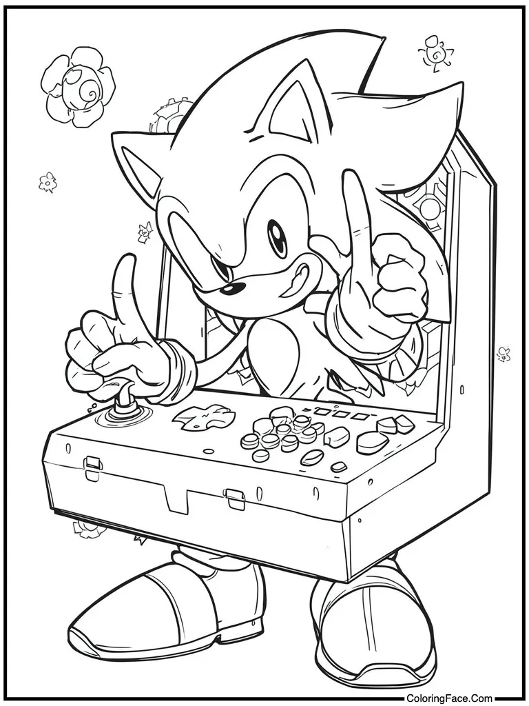 Playing video games console