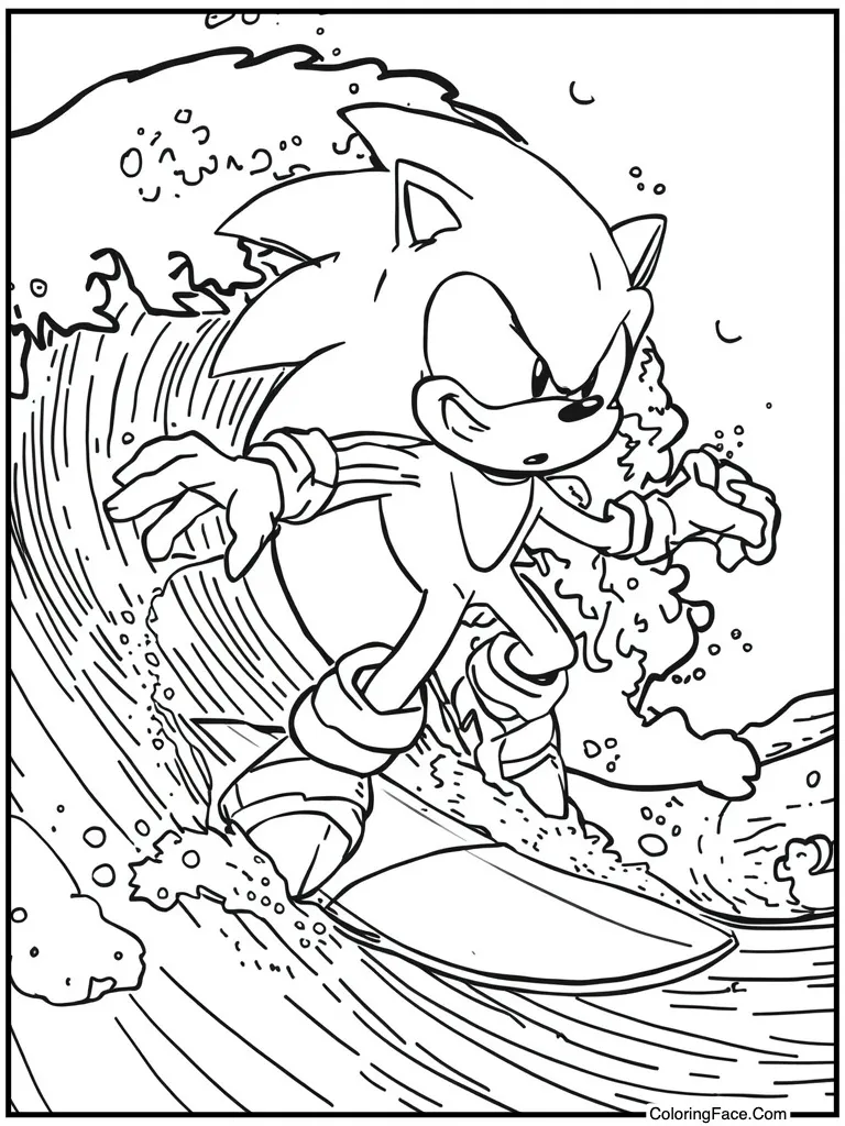 Surfing on ocean waves