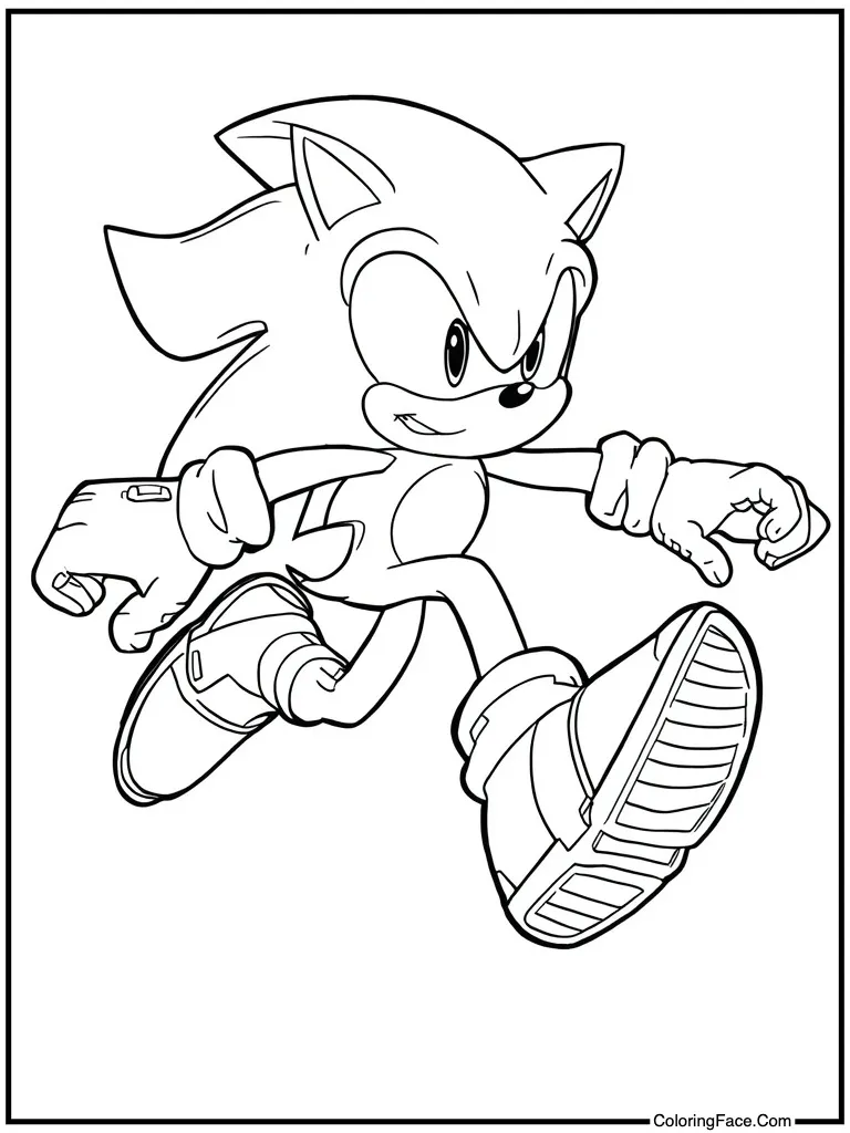 Speedy hedgehog jumping high