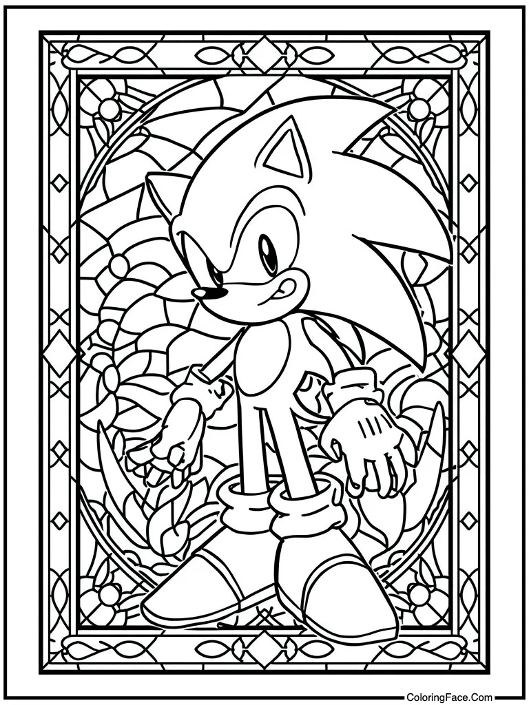 Stained glass window effect