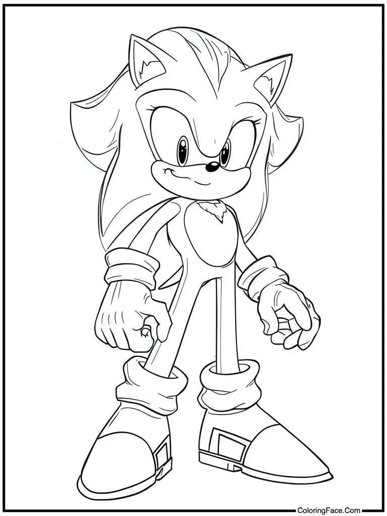 Blue hero outline sketch