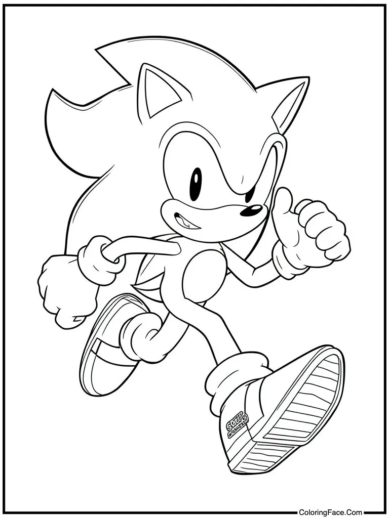 Blue hedgehog speed runner