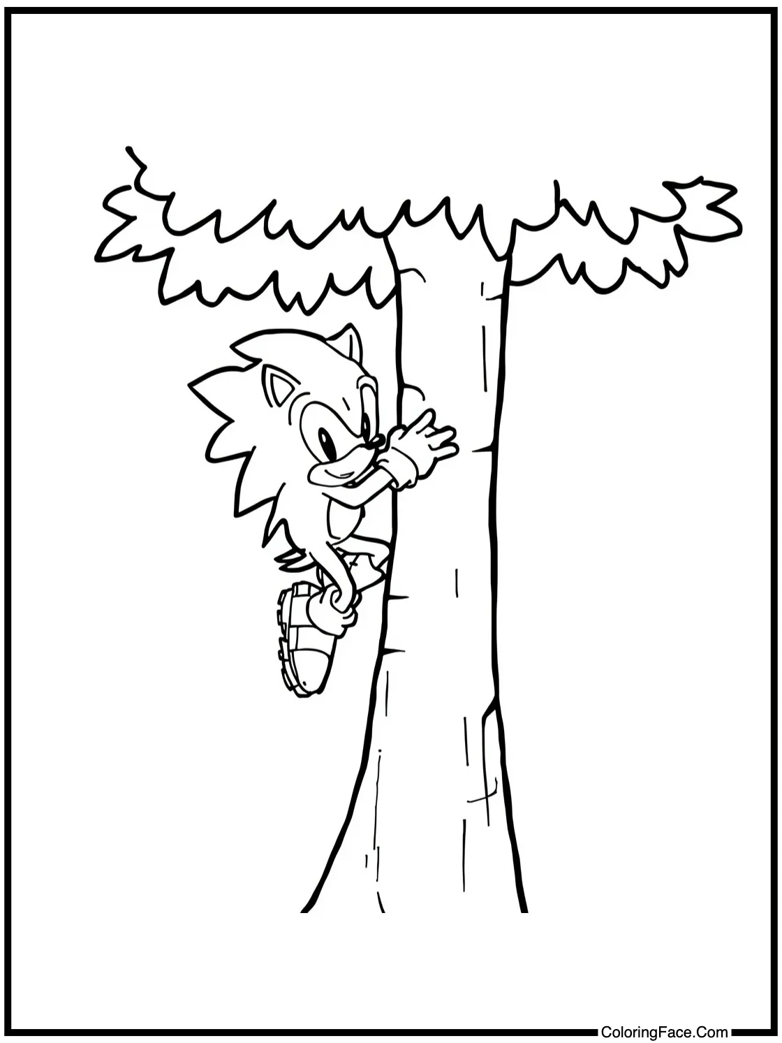 climbing a tree