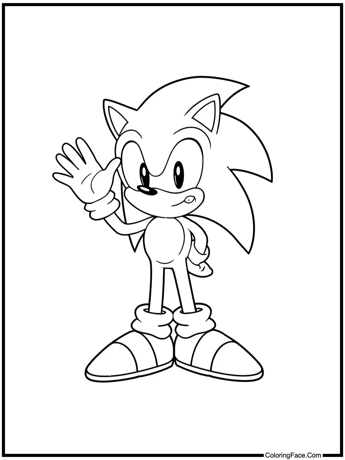 waving goodbye friend