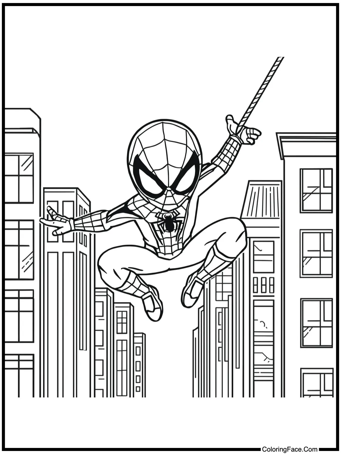 Swinging through city