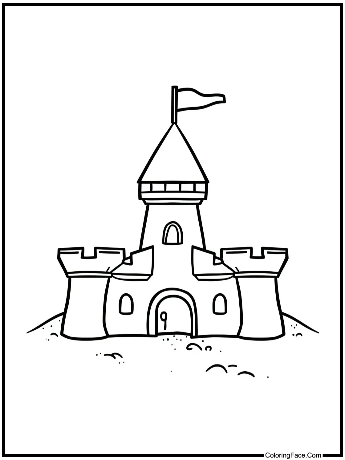 Building a sandcastle