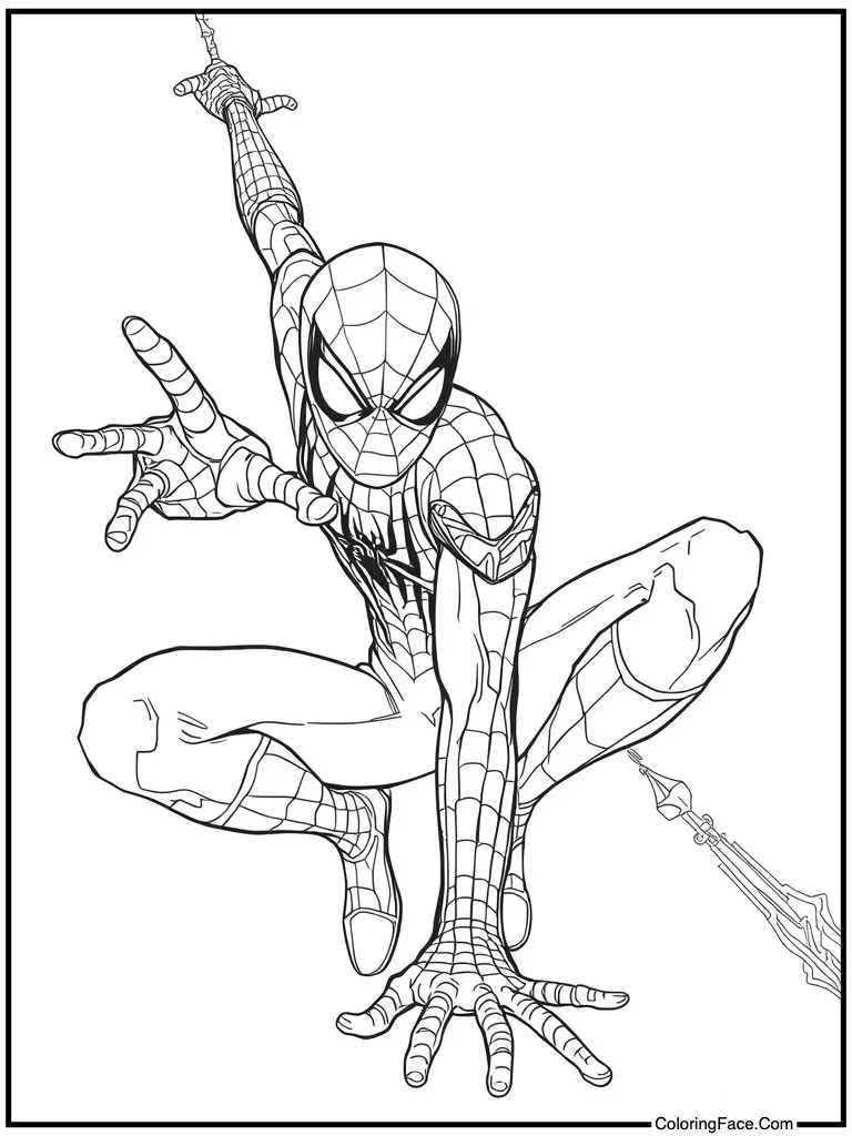 Spectacular hero landing pose