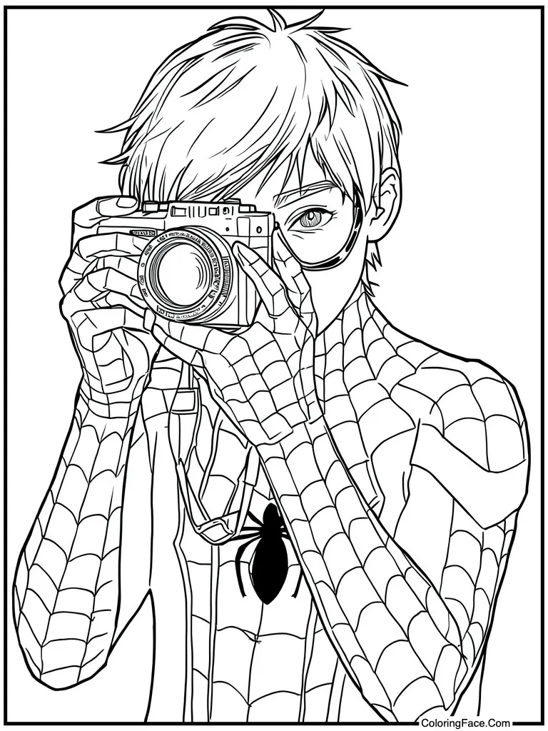 Holding camera taking photos