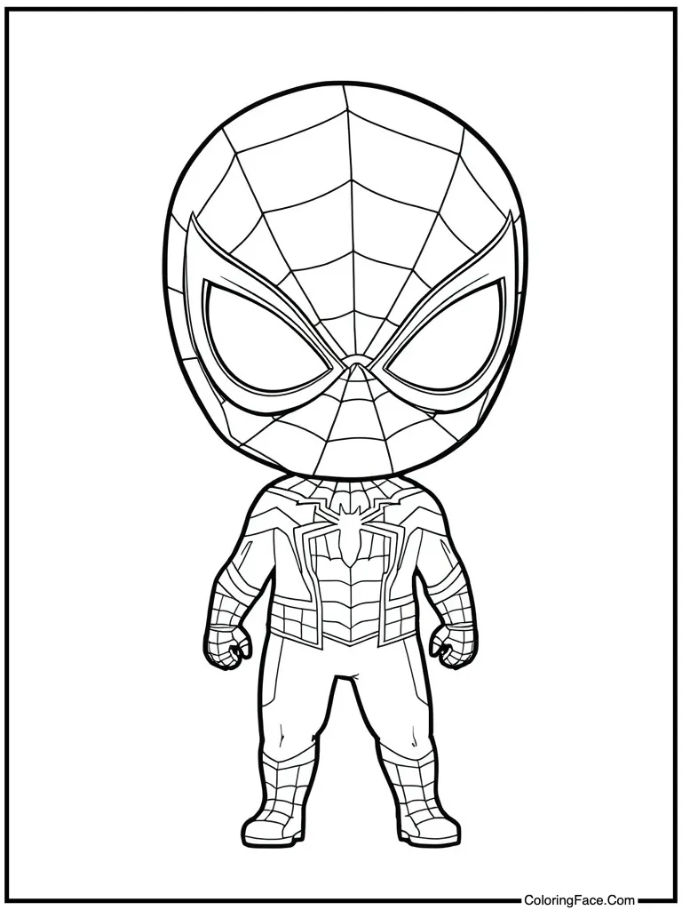 Cute chibi version hero