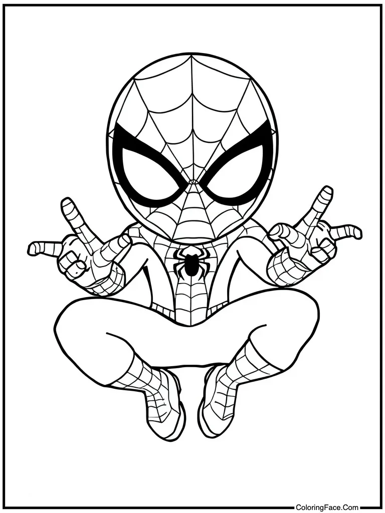 Simple cartoon outline drawing